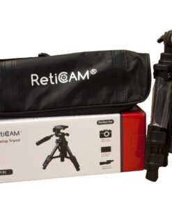RetiCAM Tabletop Tripod with 3-Way Pan/Tilt Head, Quick Release Plate and Carrying Bag for Phones, Cameras and Spotting Scopes - MT01 Mini Tripod, Aluminum, Black 32 61VSRjabAJL