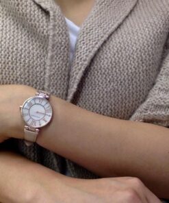 Anne Klein Women's 10/9918RGLP Rose Gold-Tone Watch with Leather Band 24 61VTLh4g55L