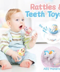 Alternative view of Baby Musical Crib Mobile with Timing Function Projector Lights,Stand-Along Rattles and 150 Melodies Music Box with Remote Control for Newborn 0-24 Months Blue