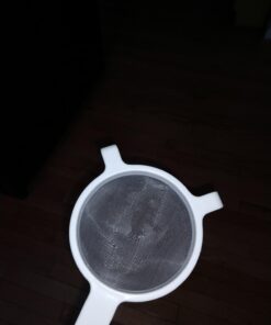 HIC Kitchen Double-Ear Fine Mesh Strainer, FDA Approved, BPA Free, 4-Inch,White 23 61VUZoeCkoL