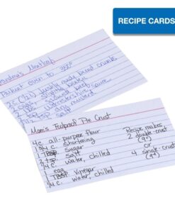 Mead 3 x 5-Inch Index Cards, Ruled, 100 Count, White (63350) Pack Of 6 9 61VWQtnT2L