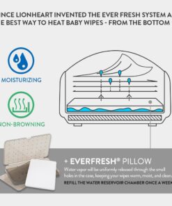 Prince Lionheart EVO Wipes Warmer - Baby Wipe Warmer Dispenser with Glow Nightlight - Baby Essentials, Patented Everfresh System of Bottom Heating, Modern Design, Large Baby Wipe Warmer Capacity 1x EVO Wipes Warmer 9 61VWnb3gfsL