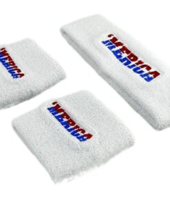 Funny Guy Mugs Unisex Sweatband Set (3-Pack: 1 Headband & 2 Wristbands) MERICA 15 61VY02AIF0L