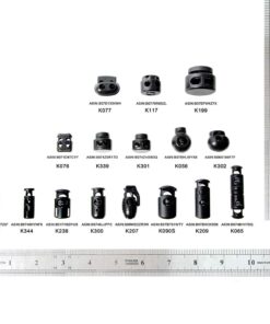 DYZD Plastic Cord Lock End Toggle Double Hole Spring Stopper Fastener Slider Toggles End (Black,10 PCS) Black 29 61VYrznFtL