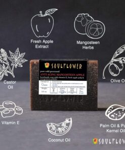 Soulflower Mangosteen Handmade Bar Soap Enriched with Apple & Premium Essential Oils for Skin Exfoliation - Natural, Vegan, Organic, Paraben & SLS Free, Pack of 2-5.3 Oz Each 17 61VZkoqlffL