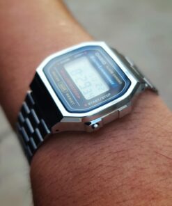 Casio Collection Unisex Adults Watch A168WA SILVER 33 61Va88ixL