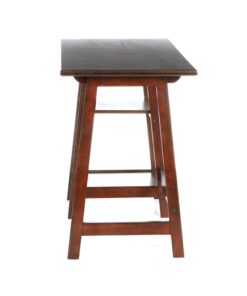 SEI Furniture Langston Spacious A Frame 2 Fixed Shelves Desk, Espresso 33 61VbI1Z7FS