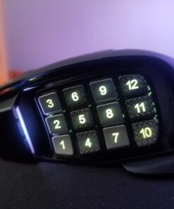 Corsair Scimitar Pro RGB - MMO Gaming Mouse - 16,000 DPI Optical Sensor - 12 Programmable Side Buttons - Black 38 61Ve6gdGScL