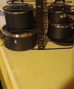 Amazon Basics Hard Anodized Non-Stick 12-Piece Cookware Set, Black - Pots, Pans and Utensils 16 61Vh5C5fIrL