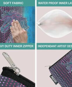 ARTOVIDA Artists Collective Dual Layer Reuseable Sandwich Baggie | Snack and Sandwich Bags with Zipper (Set of 3) - Design by Amy Diener (USA) - Mythical Unicorn Amy Diener-Mythical Unicorn-Baggie 8 61Vh6knHXFL