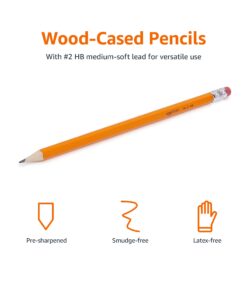 Amazon Basics Woodcased #2 Pencils, Pre-sharpened, HB Lead, Box of 30 30 Count (Pack of 1) 19 61VhCdwdOjL