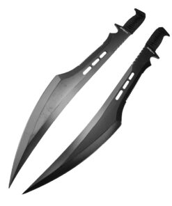 Tactical Master 27" Twin Tactical Machete 2 Pcs Set, Ninja Sword, Full Tang Katana Twin Sword. for Collection, Gift, Camping, Outdoor Sports Black 12 61VhJFJZ0TL