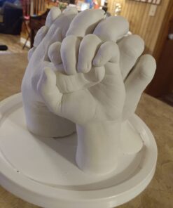 Luna Bean Huge Oversize XL Family Hand Casting Kit – Family Size Hand Molding Kit – Casts 6 Hands Comfortably Adults & Kids, Gifts for Family with Kids - Thanksgiving Gifts Family XL 48 61ViHSx5ldL