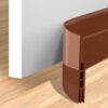 MAGZO Under Door Weather Seal, 2 Inch Width X 39 Inch Length Weather Stripping Under Door Draft Stopper Door Seal Insulation Door Sweeps for Both Interior and Exterior Doors Bottom(Brown) 2" Width X 39" Length Brown with Adhesive 42 61Vj33jjwXL