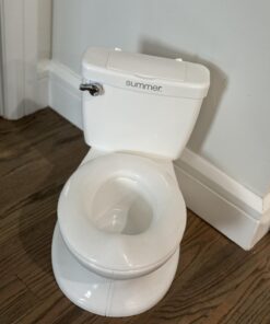 Summer Infant My Size Potty, White - Realistic Potty Training Toilet Looks and Feels Like an Adult Toilet - Easy to Empty and Clean 50 61VlNQFuInL
