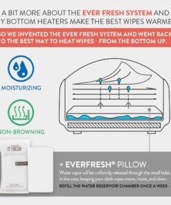 Prince Lionheart Warmies Wipes Warmer Designed for Reusable Cloth Wipes | Soft Glow Nighlight | Includes 1 everFRESH Pillow and 4 Warmies Cloth Wipes Bamboo,Fresh 1 x Warmies Wipes Warmer 29 61VltQVfCOL