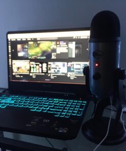 Blue Yeti USB Mic for Recording & Streaming on PC and Mac, 3 Condenser Capsules, 4 Pickup Patterns, Headphone Output and Volume Control, Mic Gain Control, Adjustable Stand, Plug & Play - Lunar Gray 21 61Vm8sWTOL