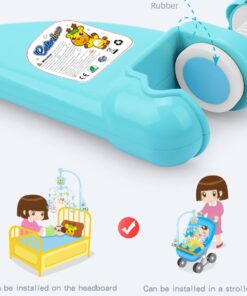 Baby Mobile for Crib, Crib Toys with Music and Lights,Remote, lamp, Projector for Pack and Play, for Ages 0+ Months (Blue-Forest) Blue-Forest 33 61VnzFpNKcL