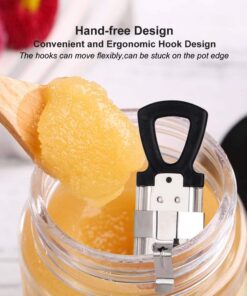 Candy Thermometer Deep Fry/Jam/Sugar/Syrup/Jelly Thermometer with Hanging Hook & Pot Clip Stainless Steel Cooking Food Thermometer Quick Reference Temperature Guide,Black Candy Thermometer-Black 27 61VorbcpN L 2