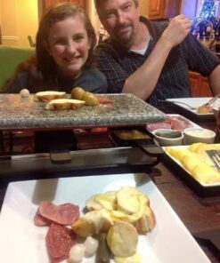 Swissmar KF-77081 Stelvio 8-Person Raclette Party Grill with Granite Stone Grill Top, Brushed Stainless Steel 39 61VqaaL8cUL