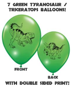 Dinosaur World Jurassic Style Birthday Balloons - Party Pack - 35 Large 12" Latex Balloons in Assorted Colors 11 61Vqj7envL