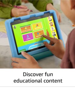 Amazon Fire HD 8 Kids tablet, ages 3-7. Top-selling 8" kids tablet on Amazon - 2022 | ad-free content with parental controls included, 13-hr battery, 32 GB, Blue 12 61VsUlOAPuL