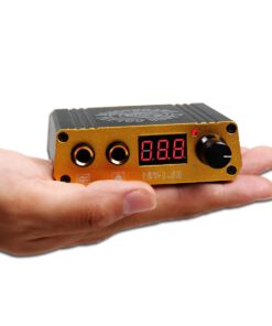 Dragonhawk LCD Dual Tattoo Machine Gun Power Supply Foot Pedal Clip Cord P077 (Golden) Golden 13 61VsulkUoHL