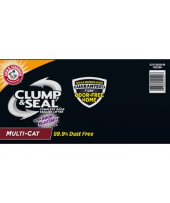 Arm Hammer Clump Seal Litter Multi-Cat Complete Odor Sealing Clumping Clay Cat Litter, 28lb 33 61VuVz6LSL