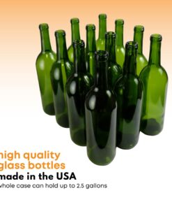 Green Wine Bottles, 750 ml Capacity (Pack of 12) 22 61VvKTkCKL