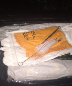 Glory GLY-PBK Professional Ebonite Bb Clarinet with 10 Reeds, Stand, Hard Case, Cleaning Cloth, Cork Grease, Mouthpiece Brush and Pad Brush, Black Black/Silver 28 61VvLzfQyuL