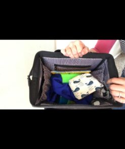 Hap Tim Diaper Bag Backpack,Large Capacity Travel Back Pack Maternity Baby Nappy Changing Bags, Double Compartments with Stroller Straps,Waterproof,Black (US7340-DG) Dark Grey 60 61VxDWmcetL