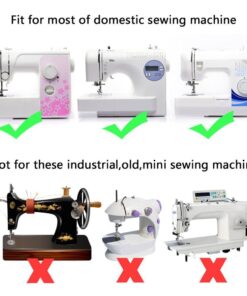 Professional Domestic 52 PCS Sewing Machine Sewing Foot Presser Foot Presser Feet Set for Brother, Singer, Babylock, Janome, Elna, Toyota, New Home, Simplicity and Kenmore Low Shank Sewing Machines 13 61VyqUx8VEL