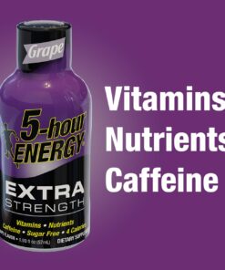 5-hour ENERGY Shot, Extra Strength, Grape, 1.93 Ounce, 12 Count 12 61Vz1WTTLsL