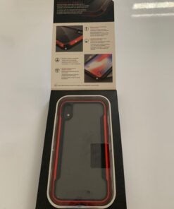 Raptic Shield, Compatible with Apple iPhone XR (Formerly Defense Shield) - Military Grade Drop Tested, Anodized Aluminum, TPU, and Polycarbonate Protective Case for Apple iPhone XR, Red 54 61W HSjXKVL