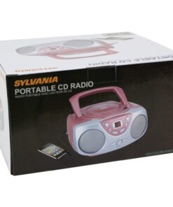 PROSCAN SRCD243 Portable CD Player with AM/FM Radio, Boombox (Pink) Pink 16 61W uUWa06L