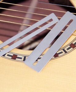 URlighting Guitar Luthier Tool Set (7 Pcs), Clean and Polish Tool - 1 Pcs Guitar Fret Crowning File, 1 Pcs Fret Rocker Leveling Tool, 2 Pcs Fingerboard Guards, 2 Sheets Sanding Paper, with Carry Bag 13 61W10dAxJL