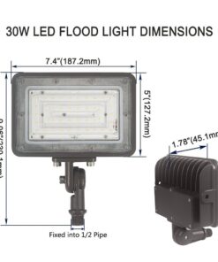 1000LED LED Flood Light 30W, Outdoor Security Lights, Super Bright 3600 lm Daylight 5000K, Waterproof IP65 AC100-277V Outdoor Area Light for Garden, Backyard, Wall, Walkway, etc. 10 61W16BBqSUL