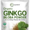 Micro Ingredients Raw Organic Ginkgo Biloba Powder, 8 Ounce (18 Months Supply), Filler Free, Supports Brain Function and Mental Alertness, No GMOs and Vegan Friendly 43 61W1VVSqOCL