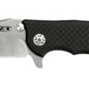 Zero Tolerance 0562CF Hinderer Slicer Folding Knife; 3.5” CPM-20CV Stonewashed and Satin Steel Blade, Carbon Fiber Front Handle, KVT Ball-Bearing Opening, Frame Lock and Reversible Pocketclip; 5.5 OZ… 3.5" 5 61W2o xUfPL
