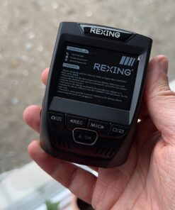 Rexing V1P 4K Car Dash Cam 2.4" LCD 2160p Front + 1080p Rear Wi-Fi 170° Wide Angle Dual Channel with Rear Cam, G-Sensor, WDR, Loop Recording Mobile App Supercapacitor Camera Recorder 50 61W2qDOIxbL