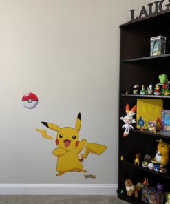 RoomMates RMK2536GM Pokemon Pikachu Peel and Stick Wall Decals , Yellow 27 61W3 eXB78L