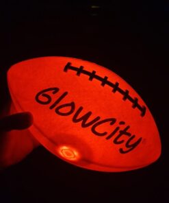 GlowCity Glow in The Dark Football - Light Up LED Ball - Perfect for Evening Play, Camping, and Beach Fun! Adult 10" 39 61W5Nf3XAeL