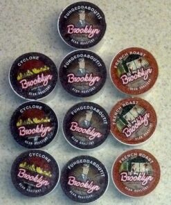 Brooklyn Beans Coffee Pods Assorted Gourmet Variety Pack, Compatible with 2.0 Keurig K Cup Brewers, 40 Count (Packaging May Vary) Assorted Variety Pack 40 Count (Pack of 1) 53 61W5qxIMkvL