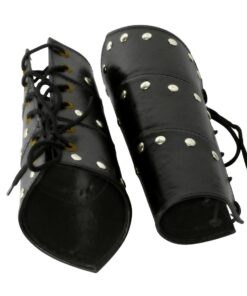 Armor Venue - Set of Faux Leather Arm Guards - Black - One Size 11 61W9QpXvk5L