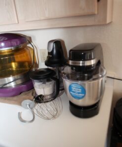 Hamilton Beach Electric Stand Mixer, 4 Quarts, Dough Hook, Flat Beater Attachments, Splash Guard 7 Speeds with Whisk, Black 37 61WD9SnKSpL