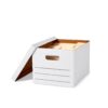 Amazon Basics Storage and Filing Boxes With Lid and Handles, Legal/Letter Size, Basic Duty, Pack of 20, White, 16.2" L x 12.5" W x 10.5" H 20-Pack 21 61WDg50nAyL