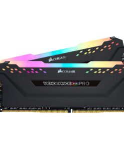 Alternative view of CORSAIR VENGEANCE RGB PRO 16GB (2x8GB) DDR4 2666MHz C16 LED Desktop Memory - Black RGB PRO - Black 16GB (2x8GB)