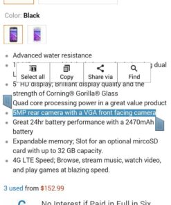Motorola Moto G (3rd Generation) - Black - 8 GB - Global GSM Unlocked Phone 36 61WDtcPzTL