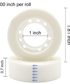 OWLKELA - 12 Rolls Invisible Tapes 0.7 in x 1000 Inches, Matte Finish Invisible Tape, Foggy Translucent Tape Great for Correction and Labeling, Compatible with Standard Tape Dispenser 12 Pcs 11 61WEpV4ZpLL