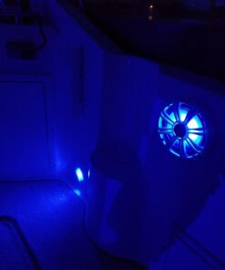 KICKER 6.5" White LED Marine Speakers (Qty 4) 2 Pairs of OEM Replacement Speakers LED White 28 61WG9Kl m2L